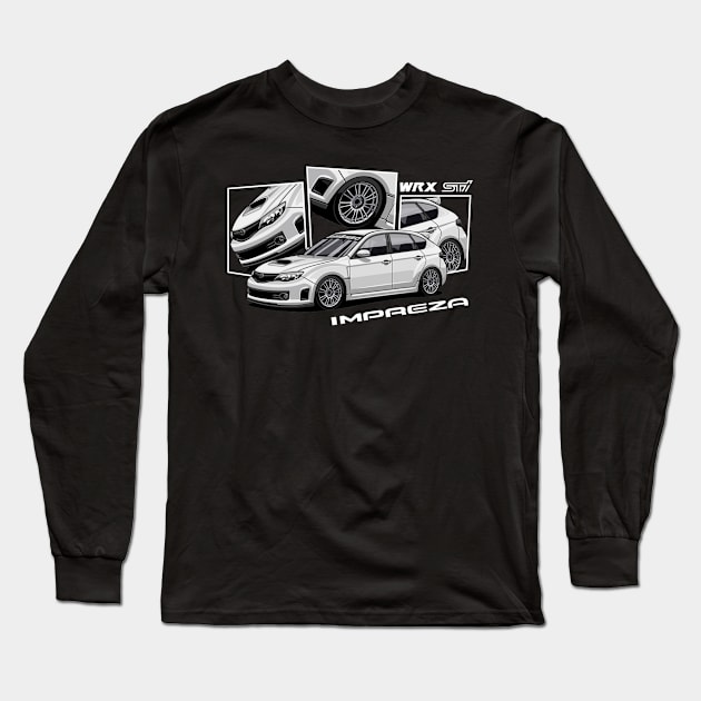 Impreza WRX STI, JDM Long Sleeve T-Shirt by T-JD